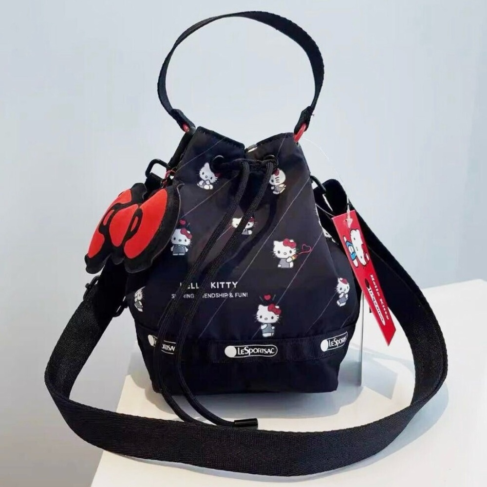 LeSportsac | Hello Kitty Drawstring Bucket Bag | Crossbody